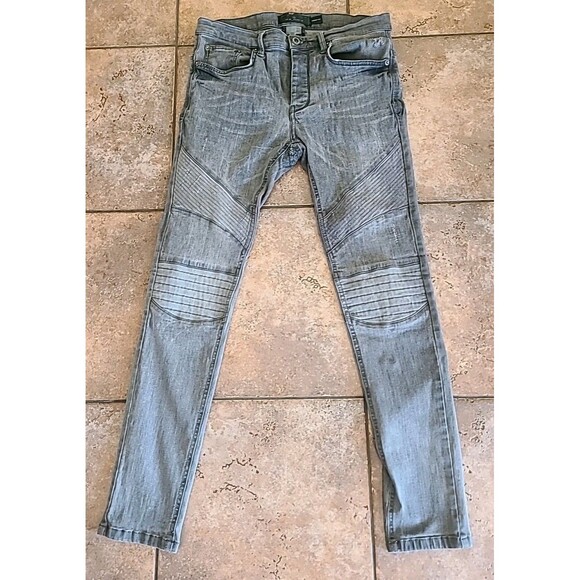 Zara Other - Zara Man ZMDC Skinny Jeans Gray Denim Mens Sz 31 Distressed